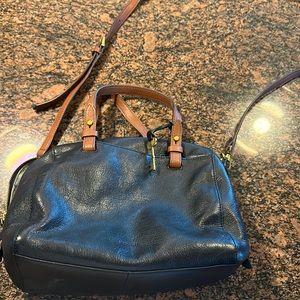 Fossil Leather Cross Body Bag EUC